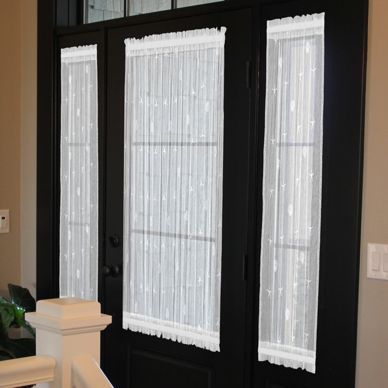 sidelight panel curtains Small yet super cozy living room designs One